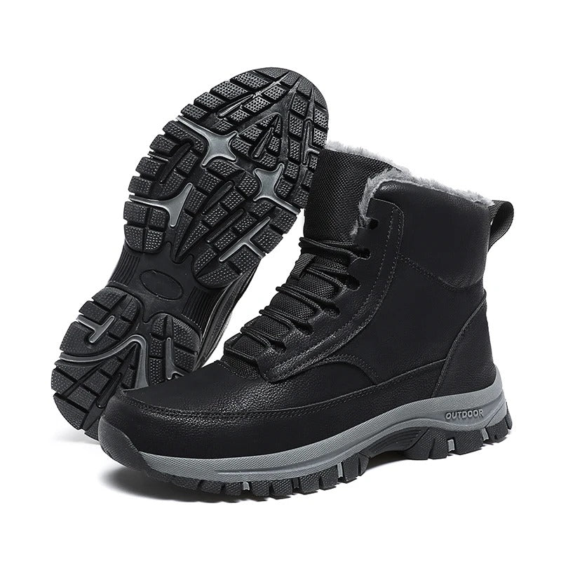 Hugo Men's Snow Boots | Waterproof Leather, Fleece Lining 2