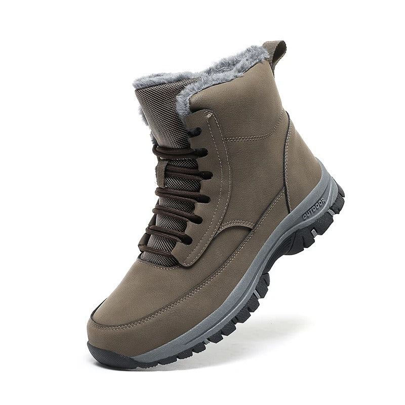 Hugo Men's Snow Boots | Waterproof Leather, Fleece Lining 5