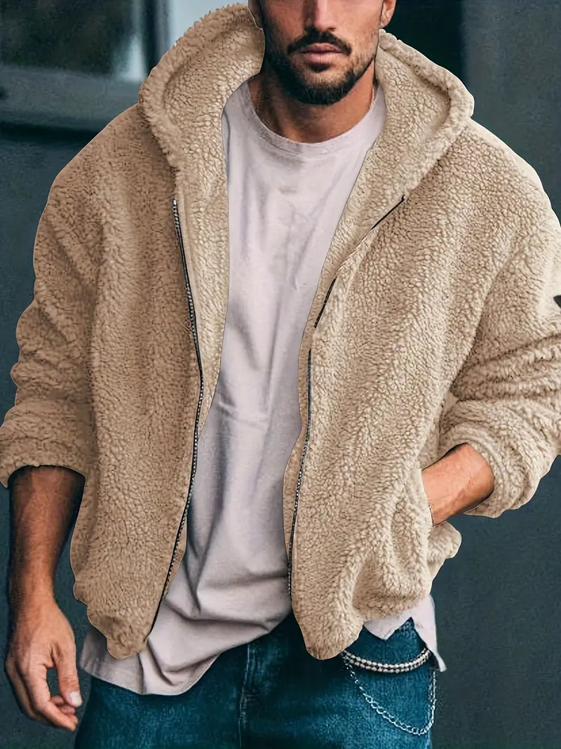 Hugo Men's Teddy Jacket | Cozy Plush Fabric 0
