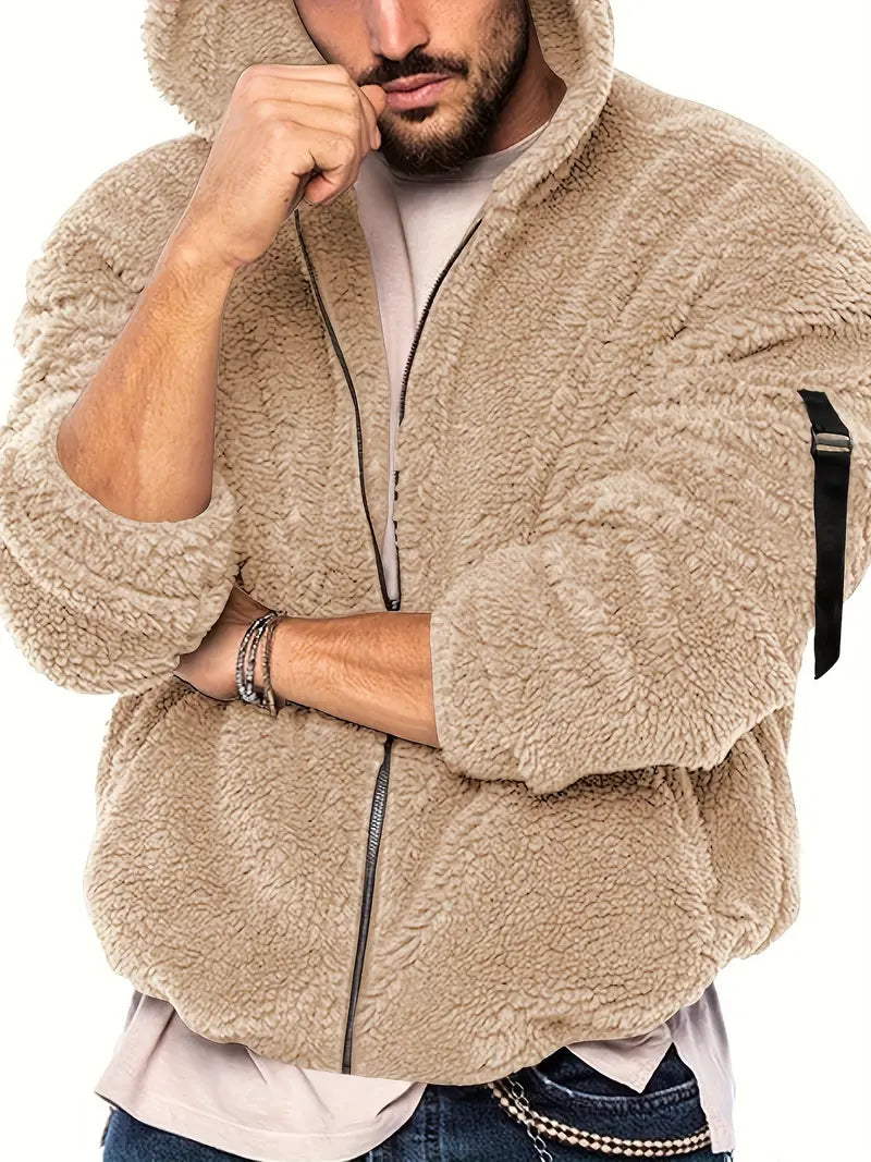 Hugo Men's Teddy Jacket | Cozy Plush Fabric 2