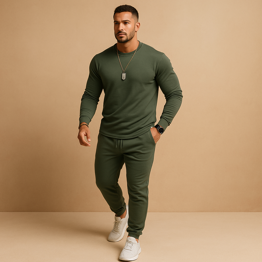 Hugo Men's Tracksuit | Slim Fit Cotton Blend, Modern Sweater and Jogging Pants 0