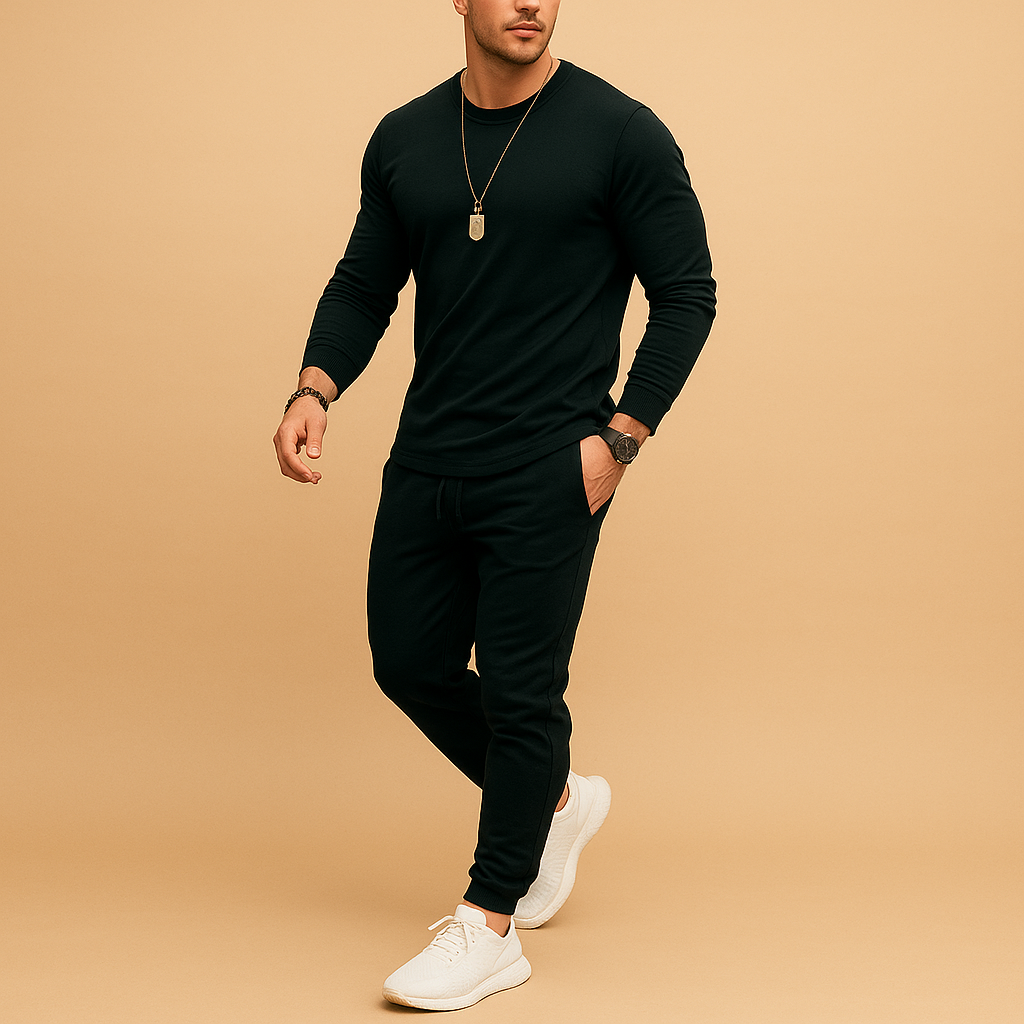 Hugo Men's Tracksuit | Slim Fit Cotton Blend, Modern Sweater and Jogging Pants 2