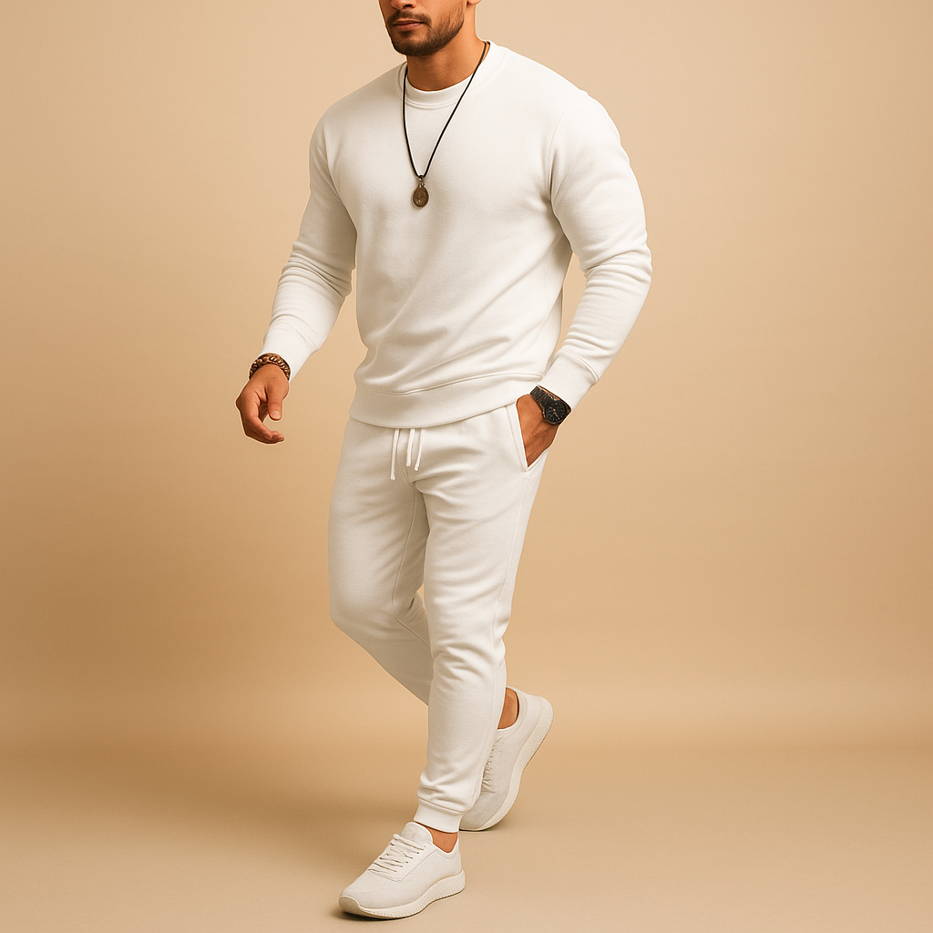 Hugo Men's Tracksuit | Slim Fit Cotton Blend, Modern Sweater and Jogging Pants 4