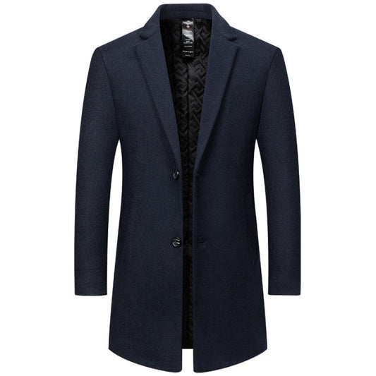 Hugo Men's Trench Coat | Long Cut, High-Quality Fabric, Timeless Design 0