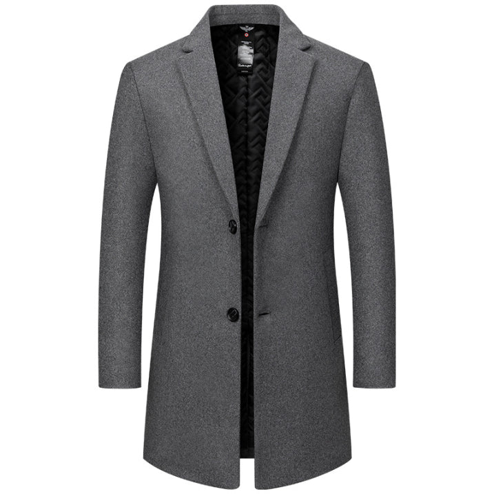Hugo Men's Trench Coat | Long Cut, High-Quality Fabric, Timeless Design 2