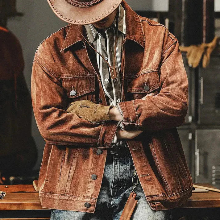 Hugo Men's Western Jacket | Retro Style, Classic Design 1