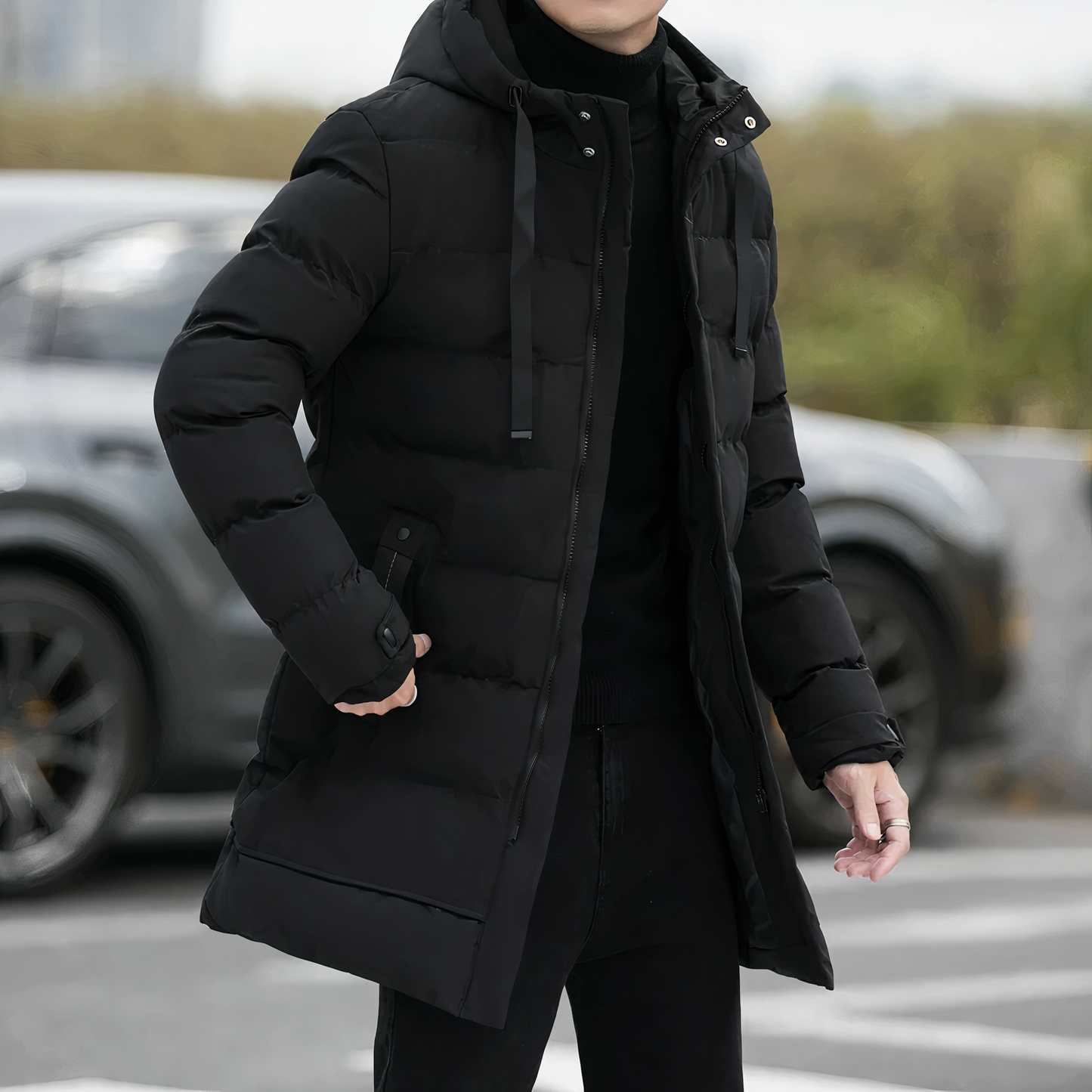 Hugo Men's Winter Coat | High-Quality Padded, Casual 1