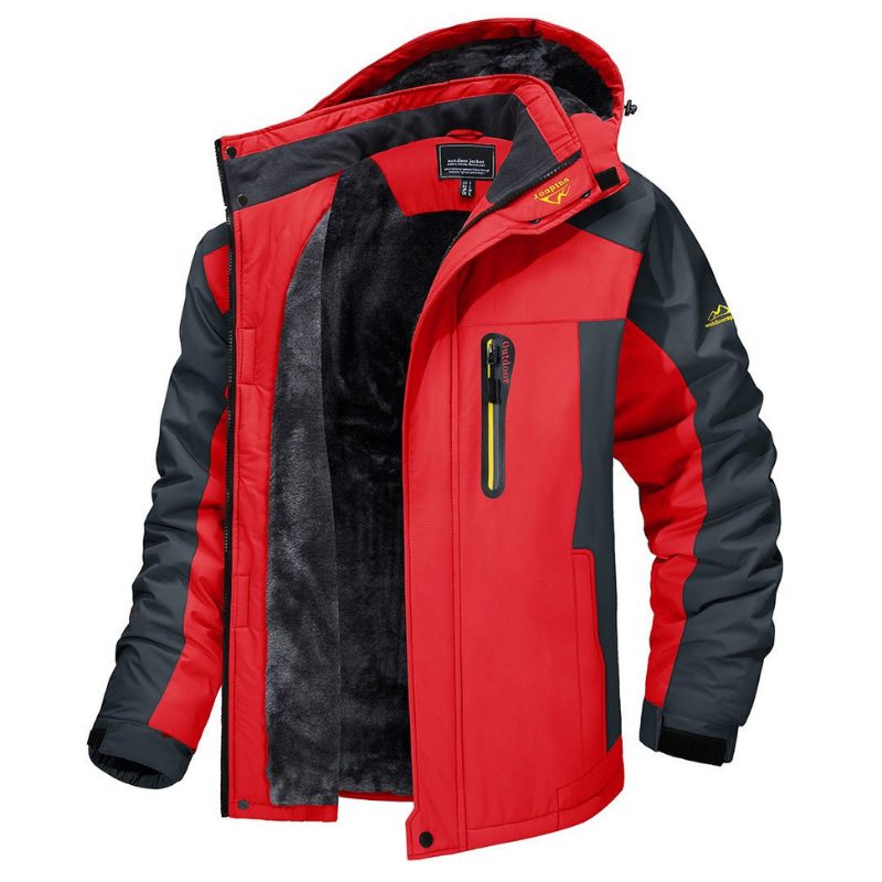 Hugo Men's Winter Jacket | Adjustable Hood, Insulating Lining 3