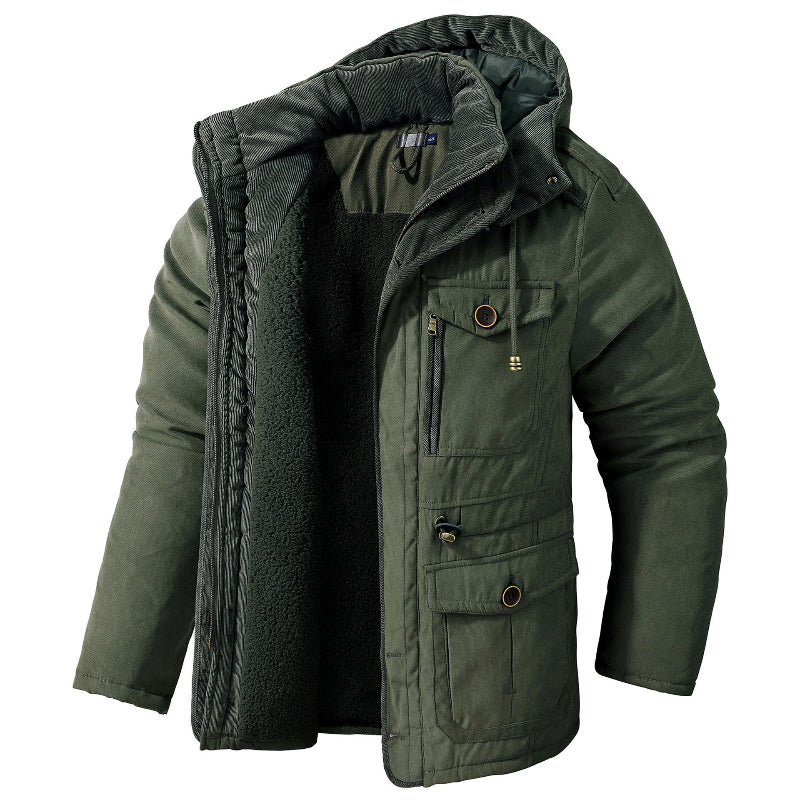 Hugo Men's Winter Jacket | Water-Resistant with Fleece Lining 2