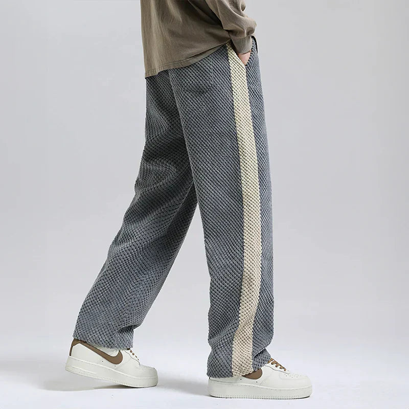Hype Men's Joggers | Soft Corduroy with Waffle Knit 2