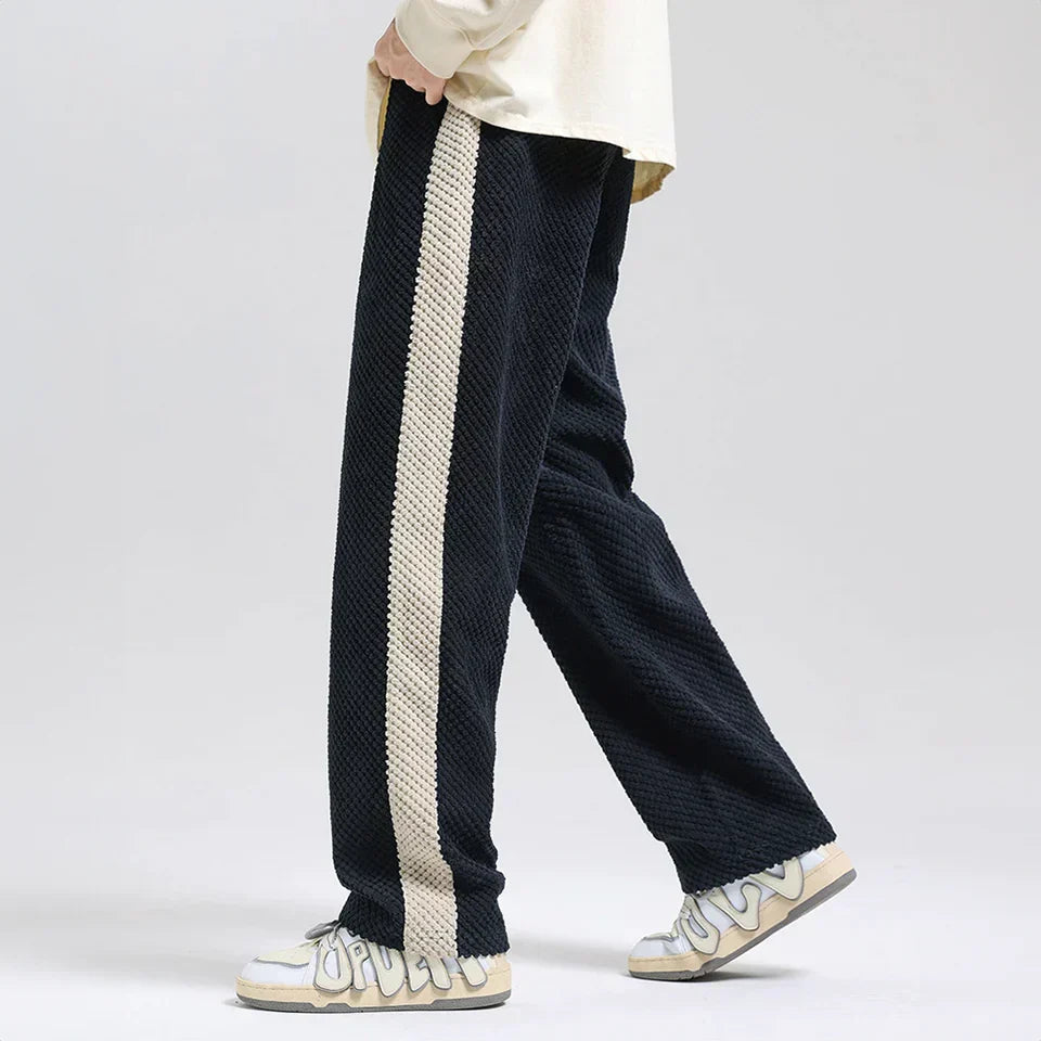 Hype Men's Joggers | Soft Corduroy with Waffle Knit 4
