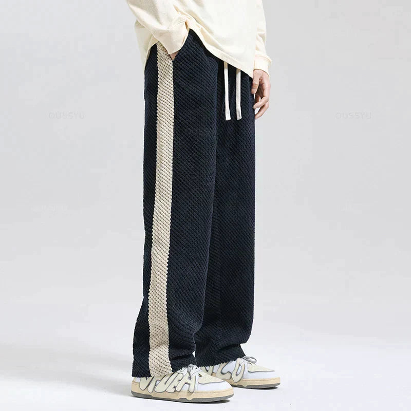 Hype Men's Joggers | Soft Corduroy with Waffle Knit 5