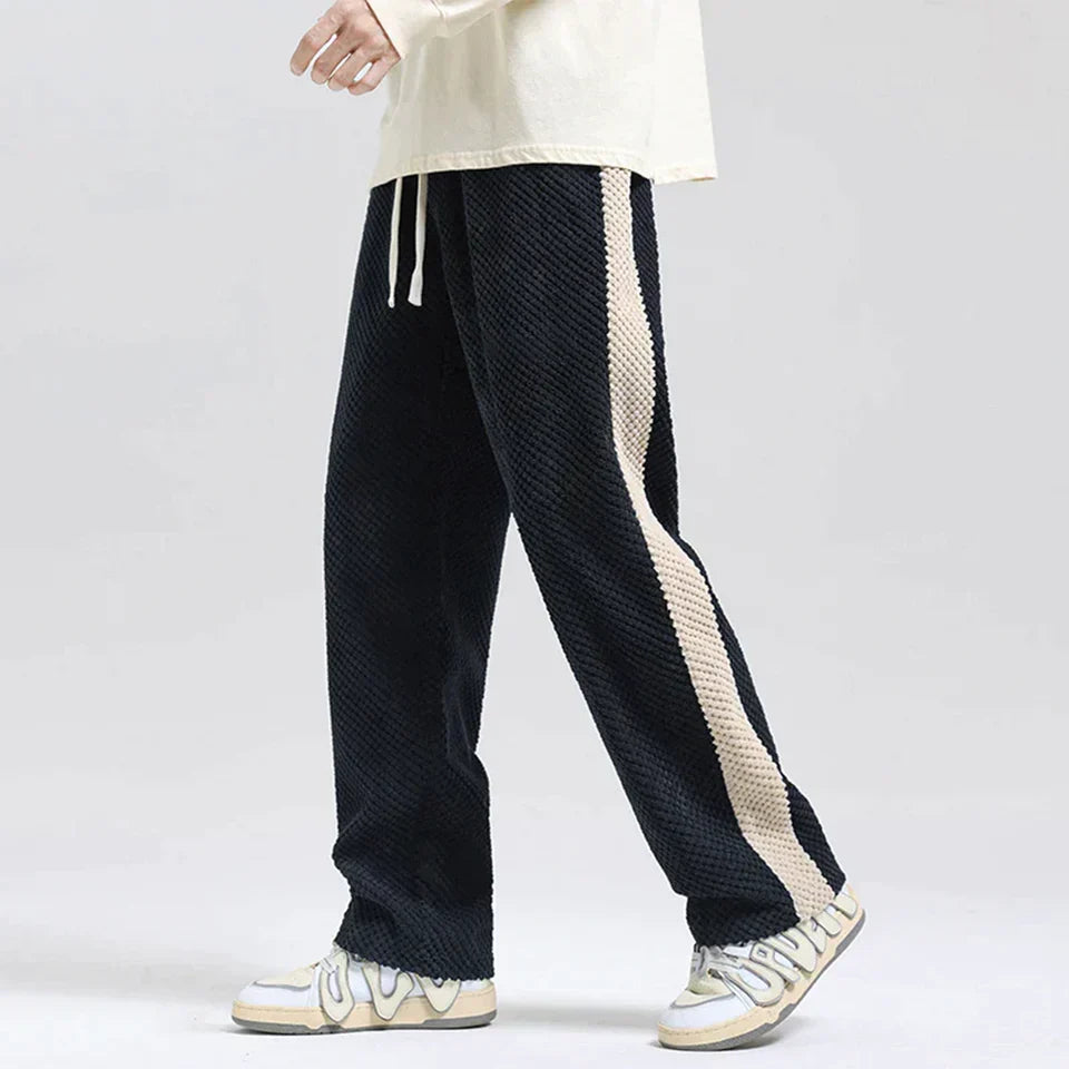 Hype Men's Joggers | Soft Corduroy with Waffle Knit 6