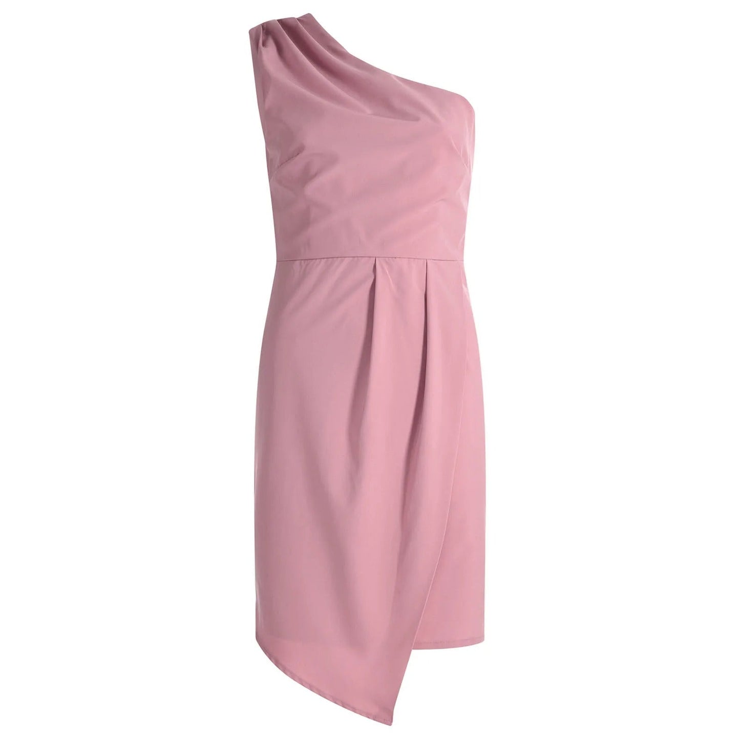 ISABELLA – One-Shoulder Summer Dress with Waistband for Women 5