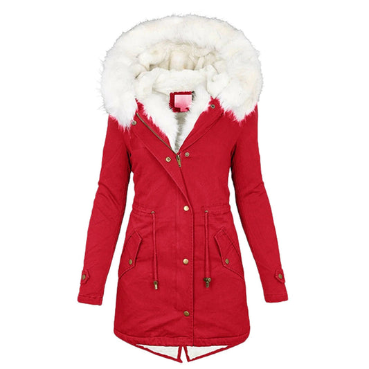 Iris Women's Winter Coat | Fleece Lining, Hood 1