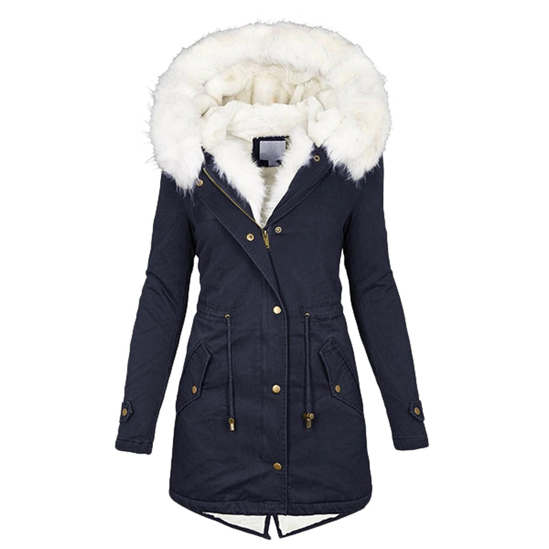 Iris Women's Winter Coat | Fleece Lining, Hood 3