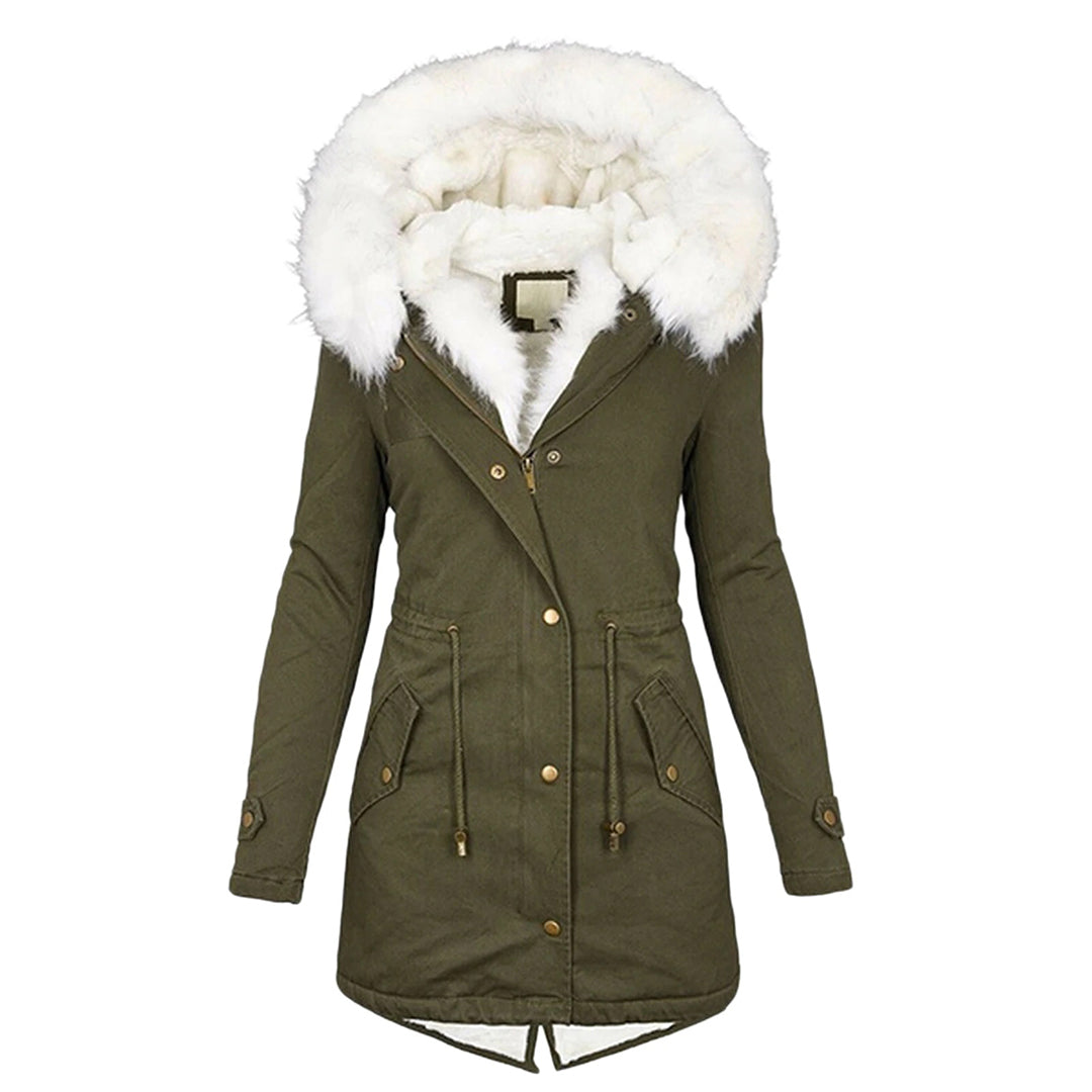 Iris Women's Winter Coat | Fleece Lining, Hood 5