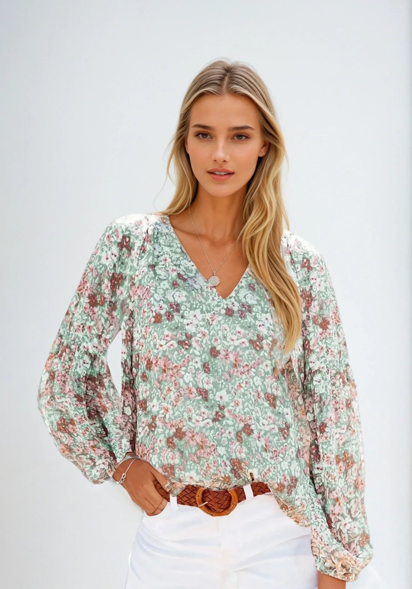 Isabel | Floral Print Blouse with a Loose Fit 2
