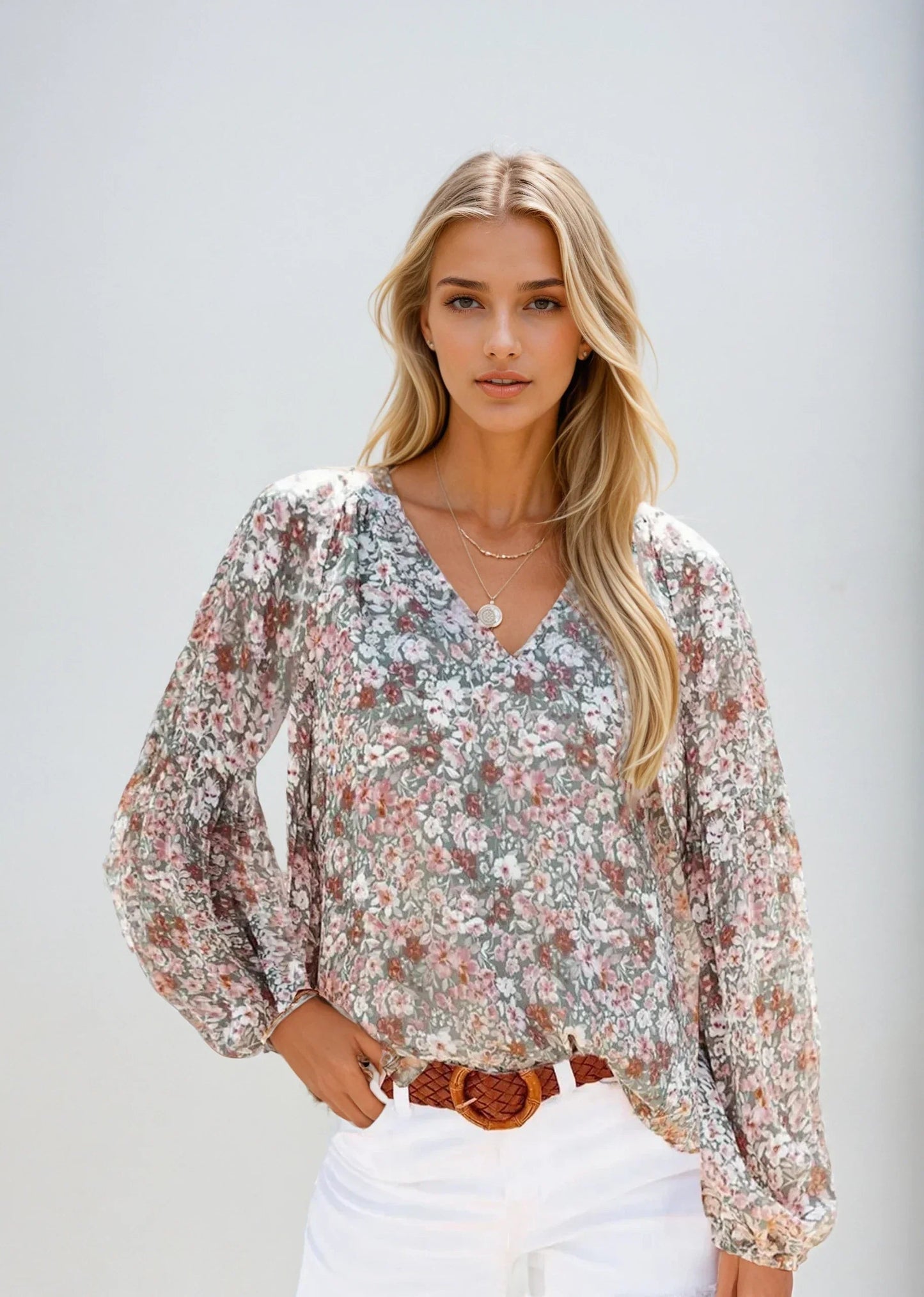 Isabel | Floral Print Blouse with a Loose Fit 3