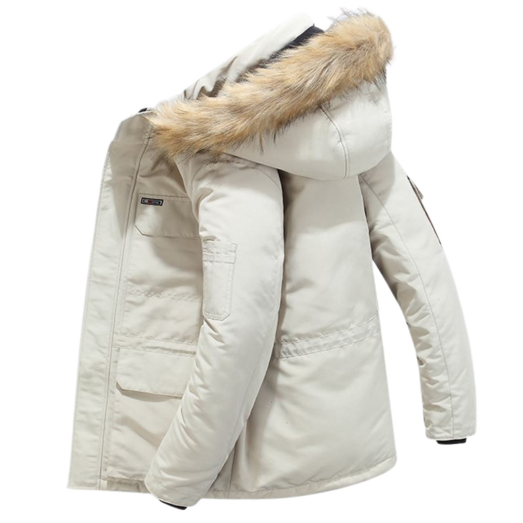 Ivo Men's Winter Jacket | Fur Collar, Weather Resistant, Timeless Design 6