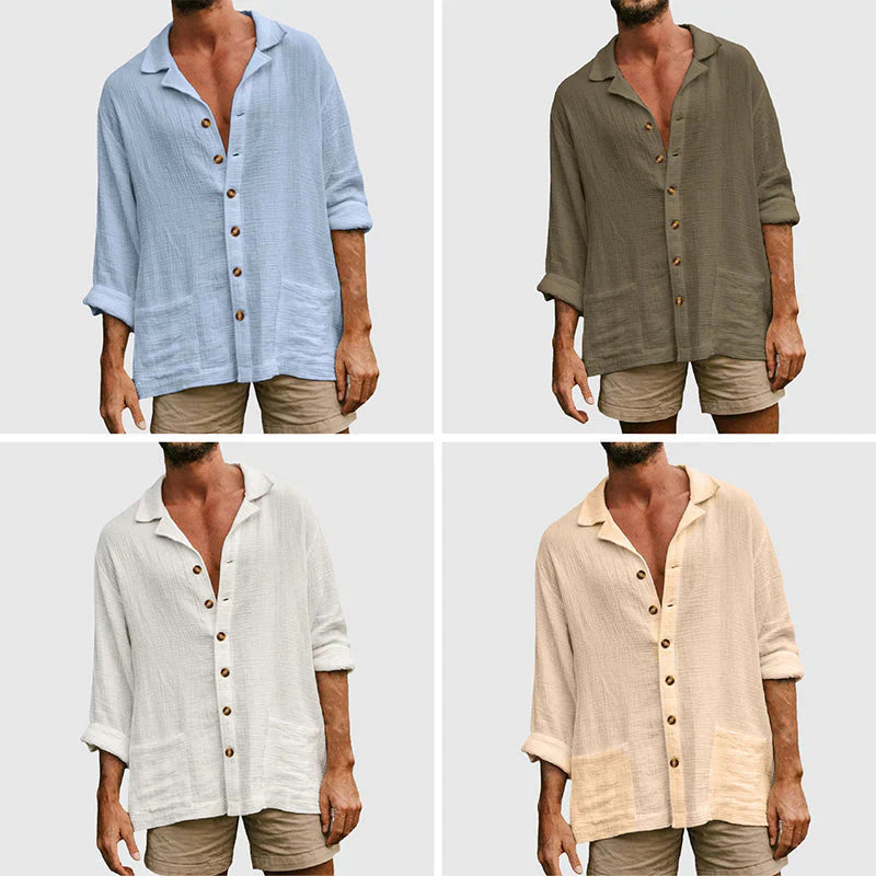 Ivy Men's Summer Shirt | Cotton Blend, Breathable 1