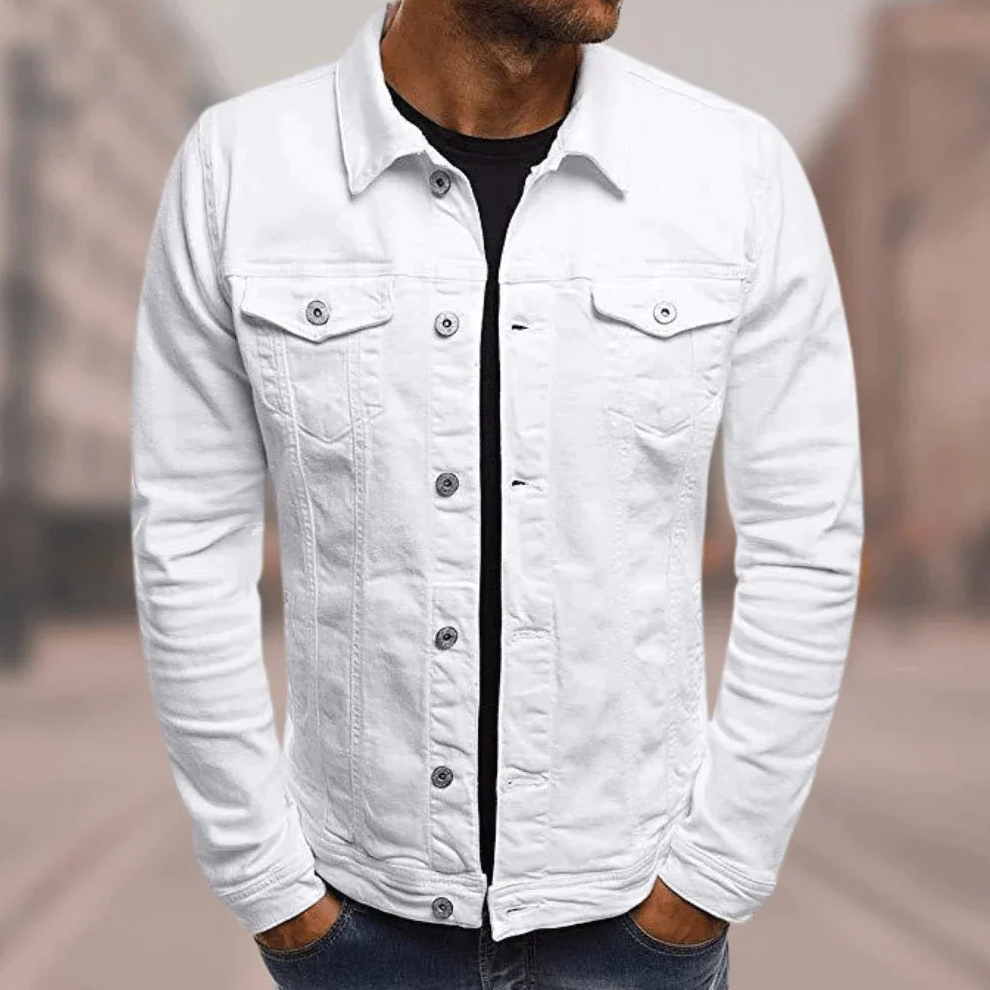 Jasper Men's Denim Jacket | Slim Fit, 100% Cotton, Street Style 5