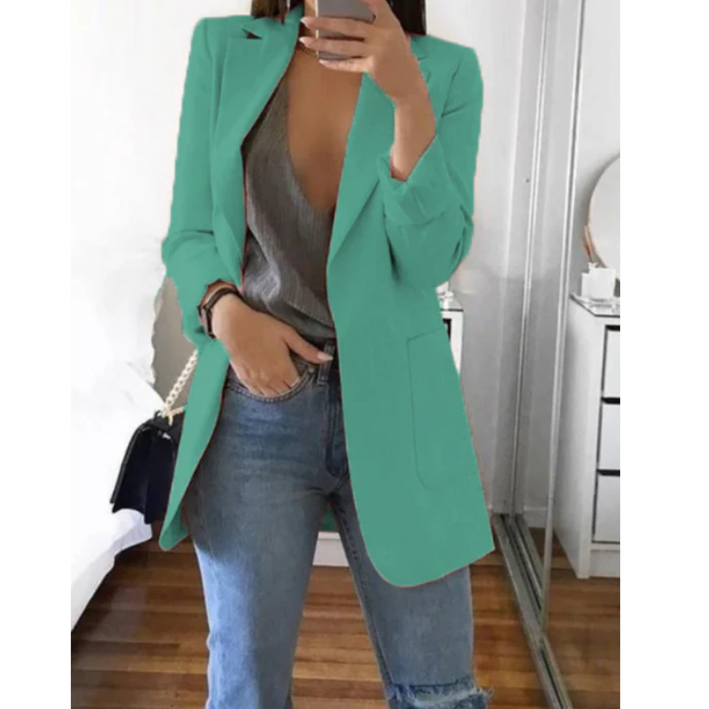 Julianne Women's Blazer | Black, Slim-Fit and Elegant 14