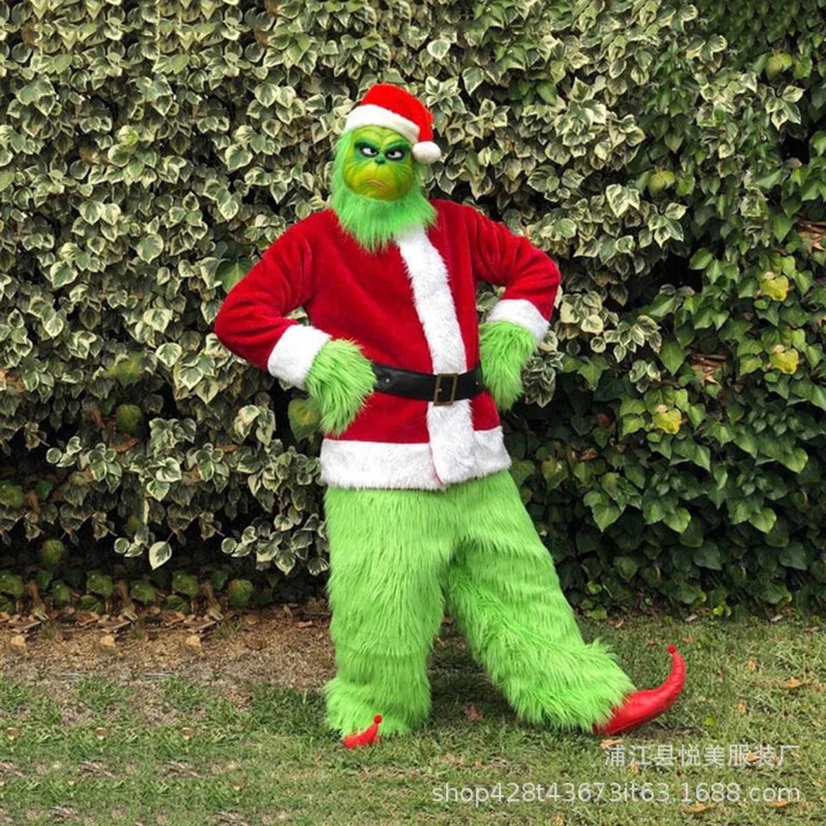 Kerry Santa Costume for Adults | Includes Mask, Hat, and Gloves 2