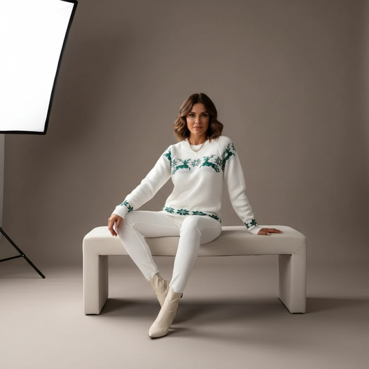 Kira Women's Christmas Sweater | 100% Acrylic, Comfortable Regular Fit and Festive Look 1