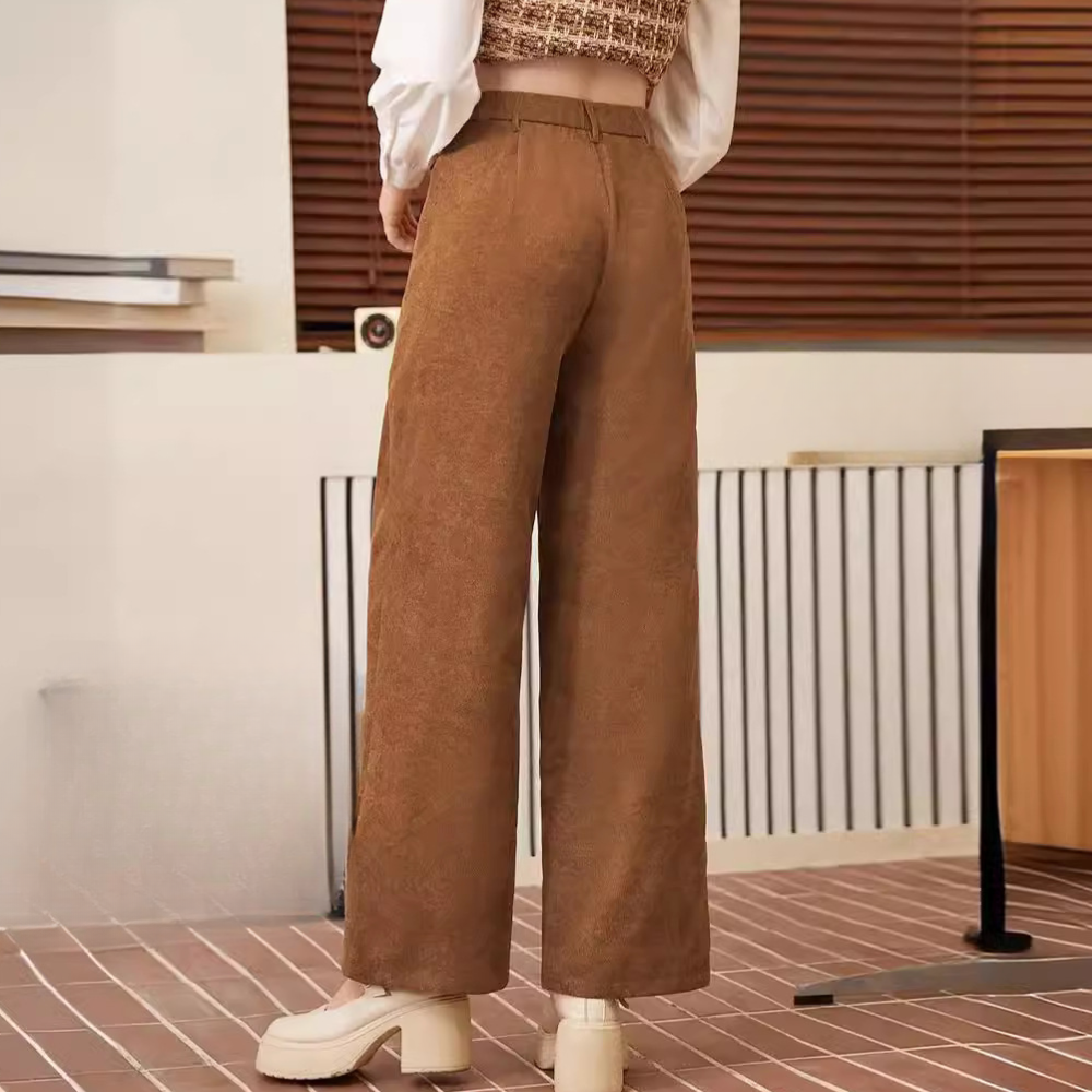 LIVIA | Corduroy wide-leg high-waist trousers 2