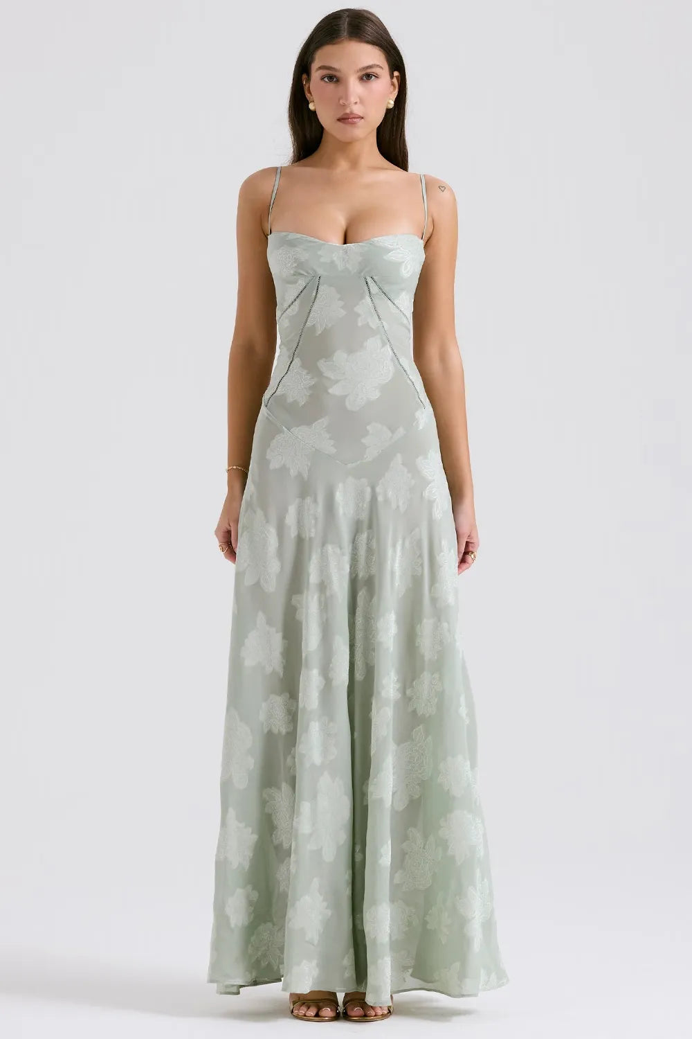 LIVIA | Long summer dress with open back and adjustable straps 3