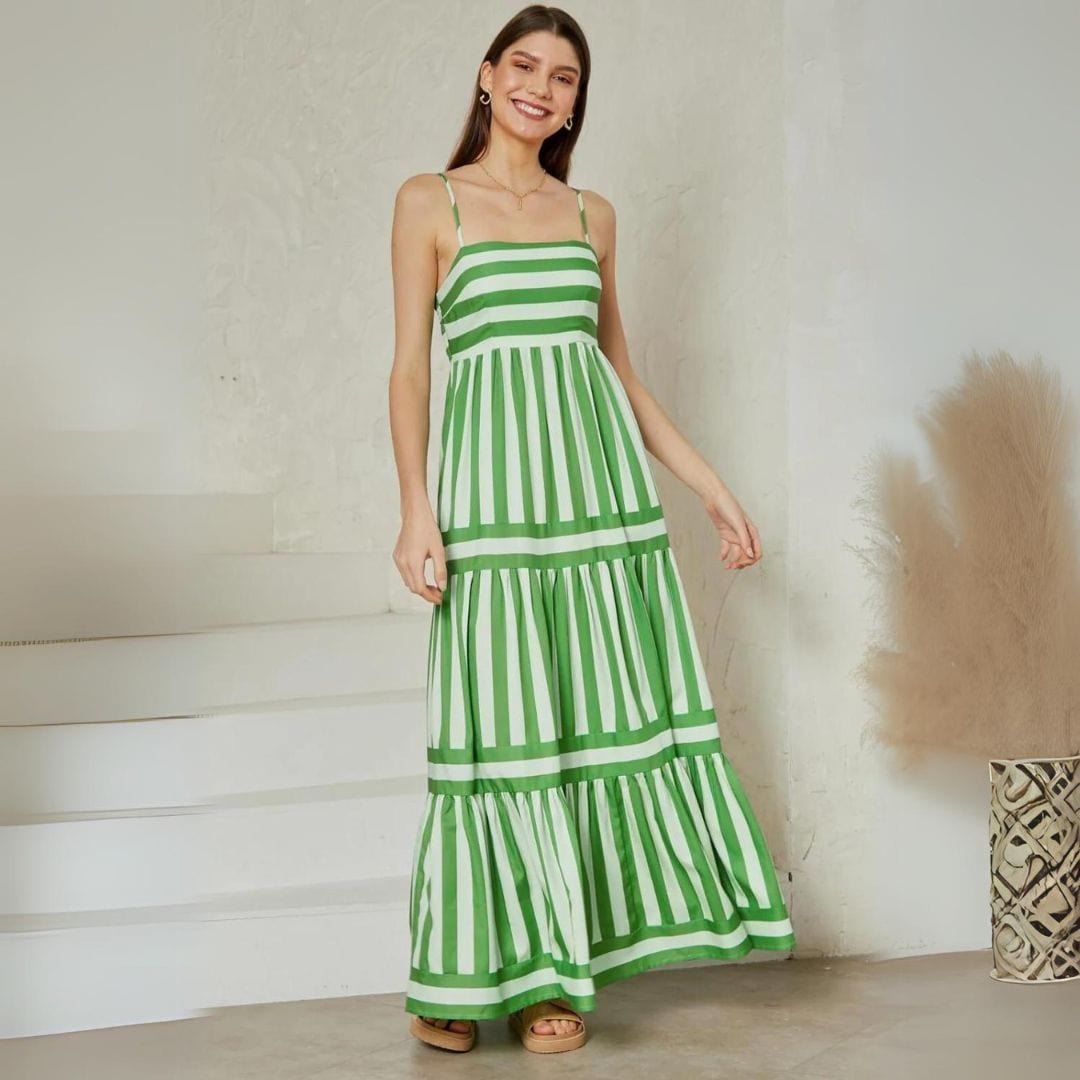 LORELLA | Flowing Maxi Dress with Spaghetti Straps 3
