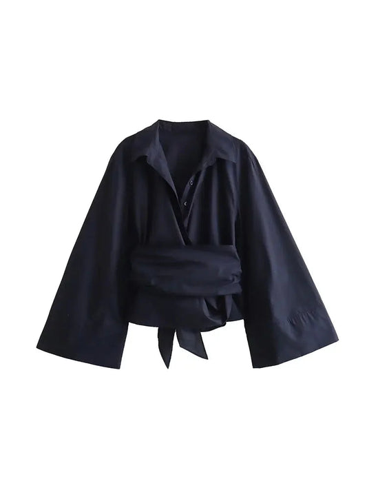 LORÈNE | Vintage Blouse with Bow Detail on the Back 0