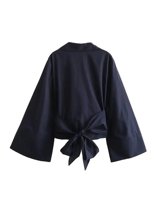 LORÈNE | Vintage Blouse with Bow Detail on the Back 1