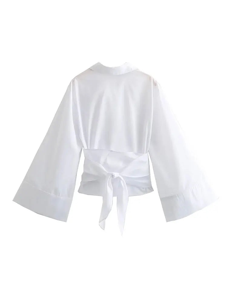 LORÈNE | Vintage Blouse with Bow Detail on the Back 4