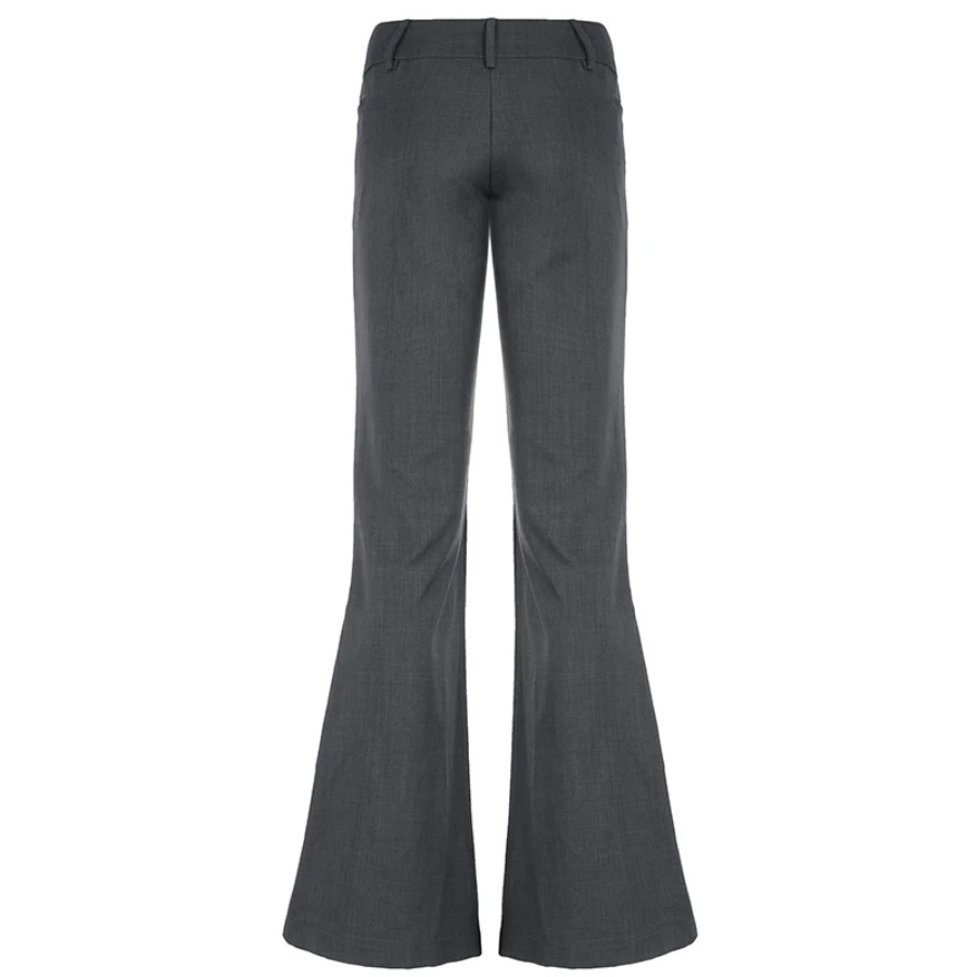 LORENTE | High-Cut Elegant Flared Trousers 2