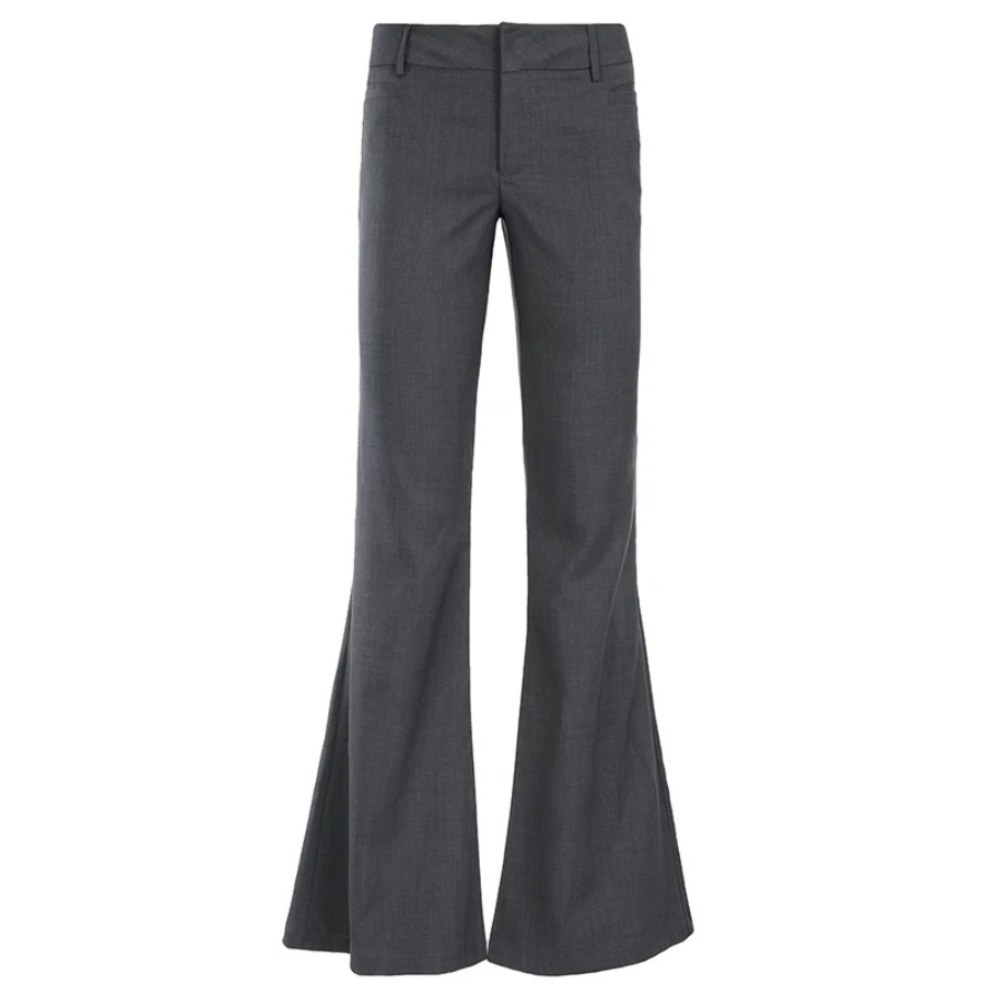 LORENTE | High-Cut Elegant Flared Trousers 4