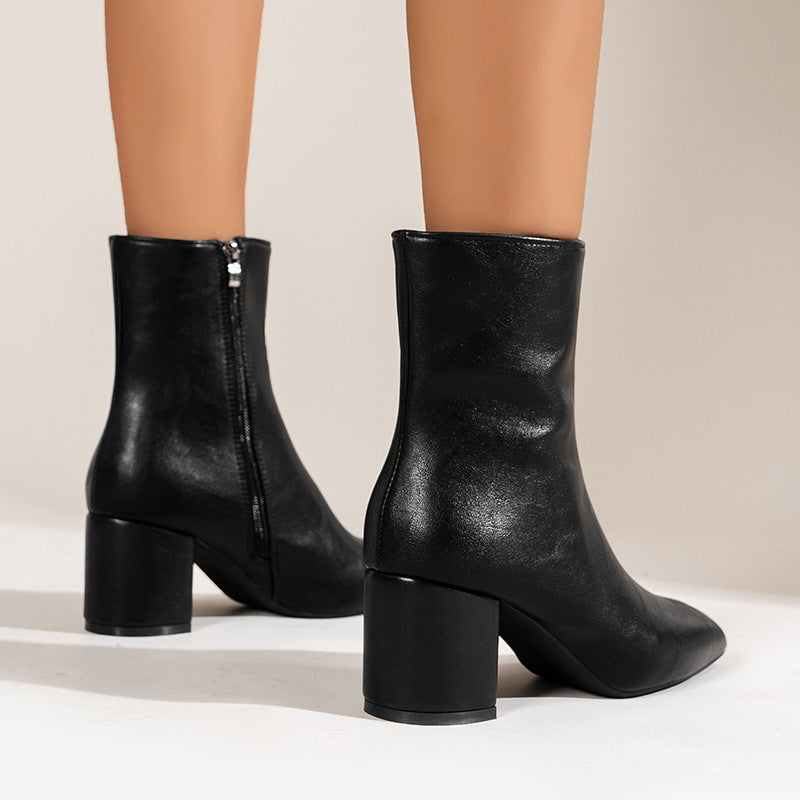 LUMINA | Elegant Ankle Boots with Block Heel 2