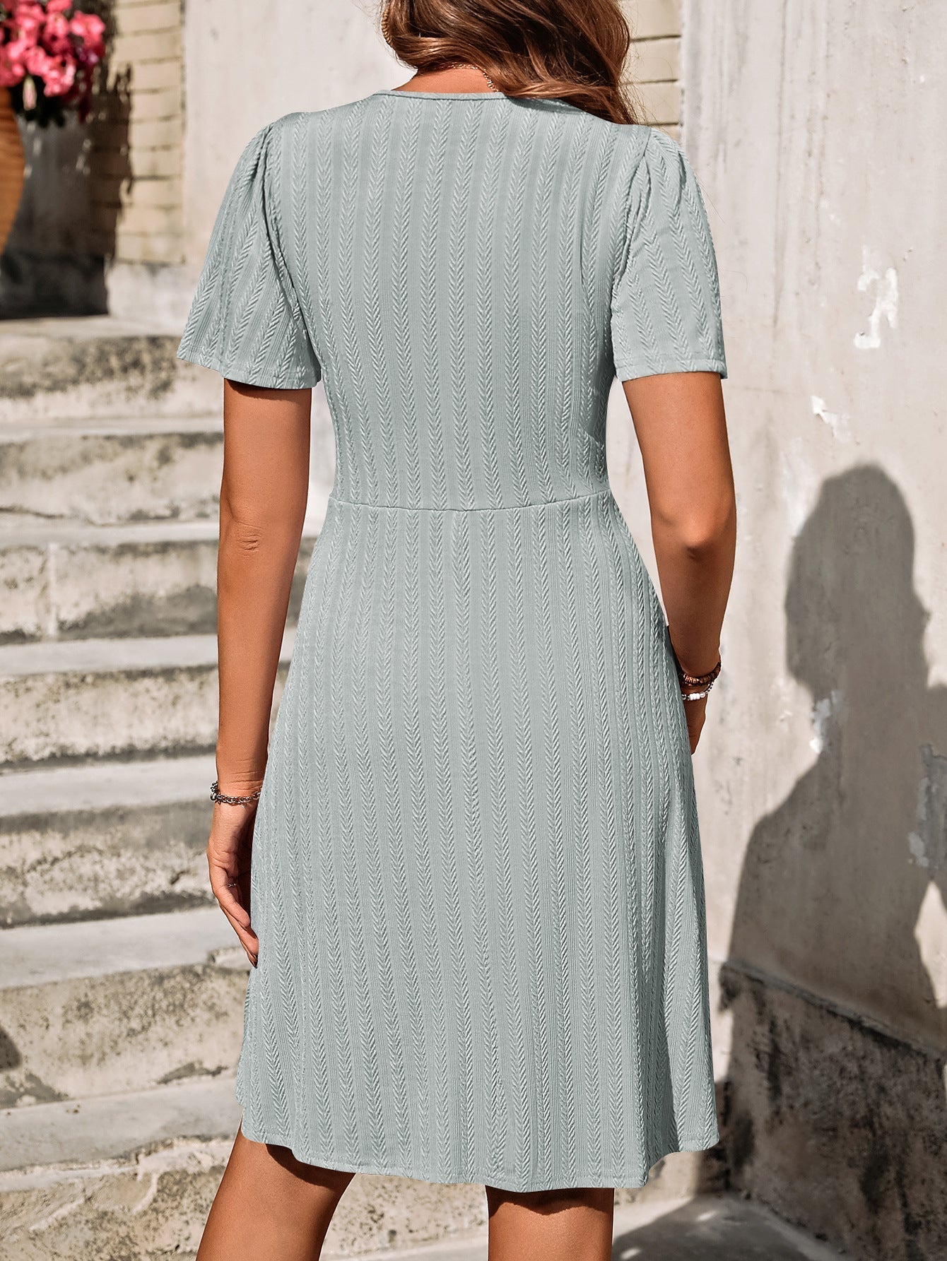 LYANA | Casual Summer Dress with Button Detail 1