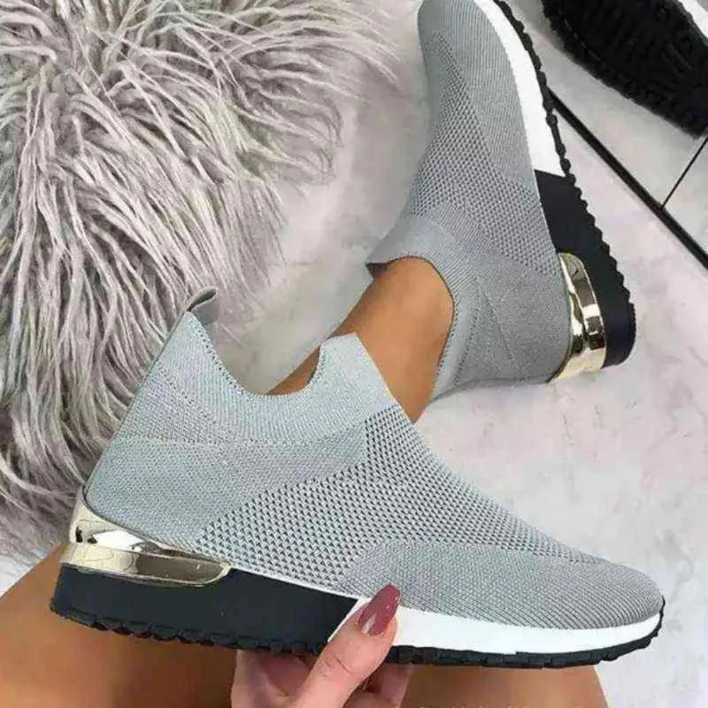 LYMARA | Orthopedic women's lace-free sneakers – Breathable mesh and elasticated entry 2