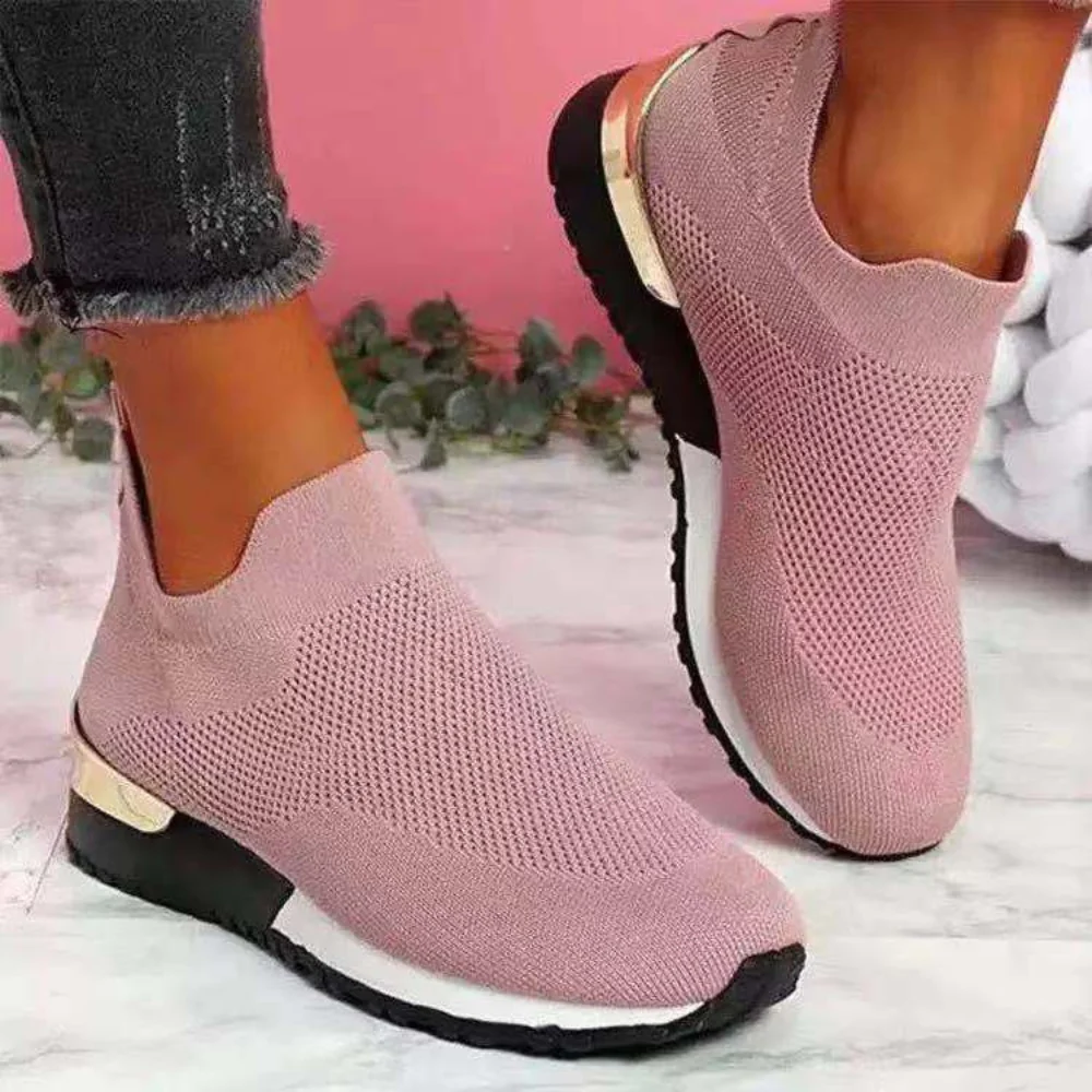 LYMARA | Orthopedic women's lace-free sneakers – Breathable mesh and elasticated entry 5