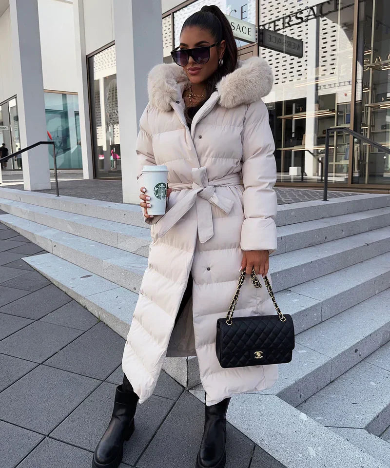 Lana Women's Long Winter Coat | Luxurious Padded, Comfortable 2