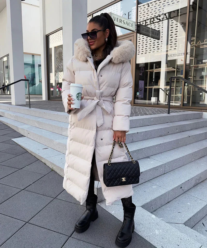 Lana Women's Long Winter Coat | Luxurious Padded, Comfortable 3