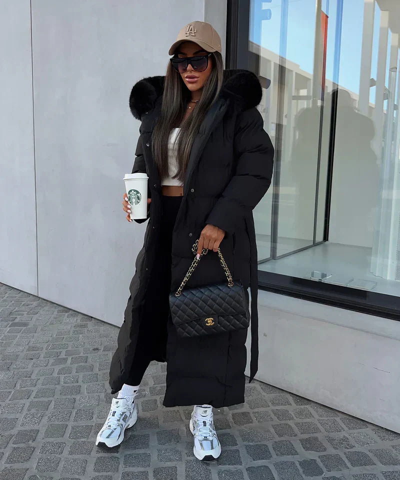 Lana Women's Long Winter Coat | Luxurious Padded, Comfortable 6