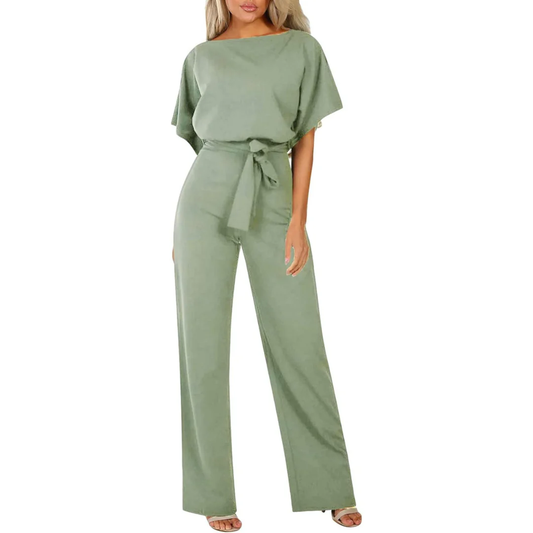 Laravie | Jumpsuit with Belt and Wide Legs 0