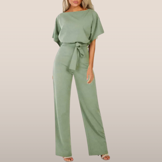 Laravie | Jumpsuit with Belt and Wide Legs 1