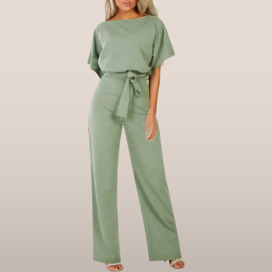 Laravie | Jumpsuit with Belt and Wide Legs 1