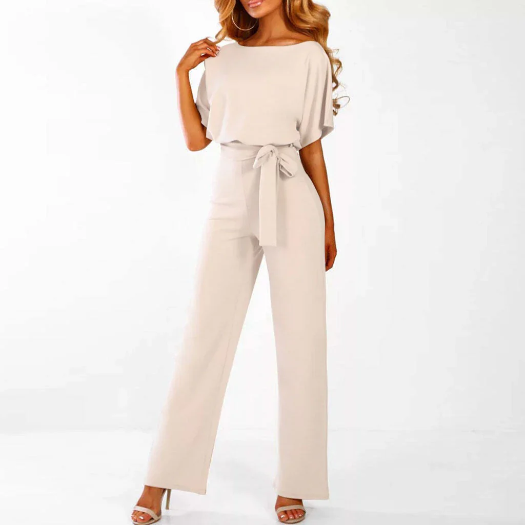 Laravie | Jumpsuit with Belt and Wide Legs 4