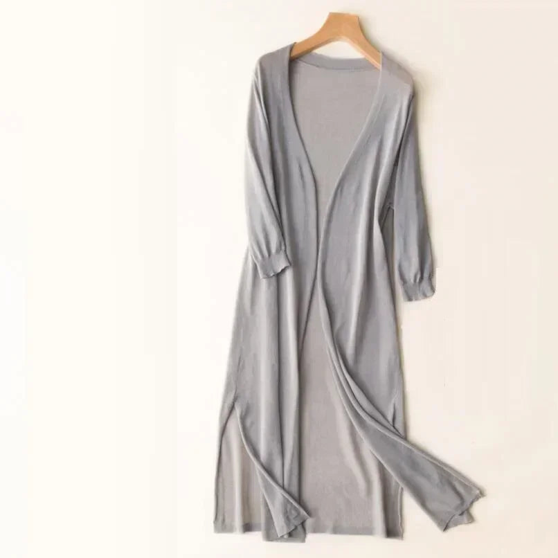 Lightweight Long Women's Cardigan for Stylish and Breathable Comfort – Perfect for Every Season 5