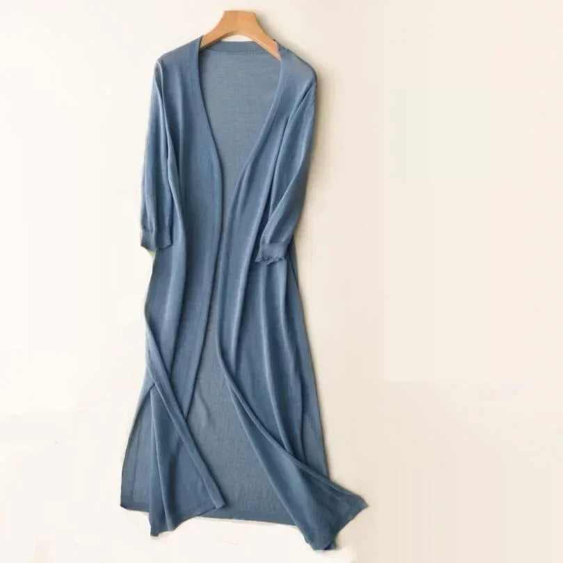 Lightweight Long Women's Cardigan for Stylish and Breathable Comfort – Perfect for Every Season 6